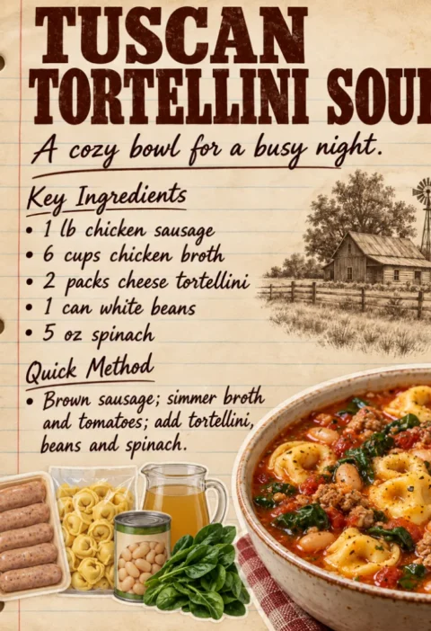 Tuscan Tortellini Soup