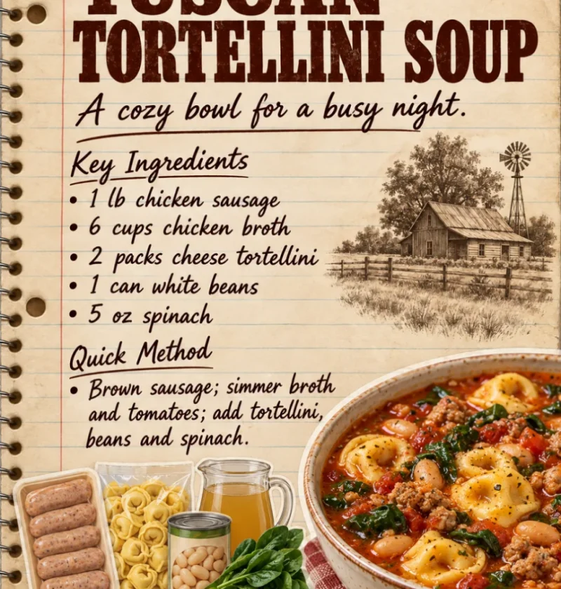 Tuscan Tortellini Soup