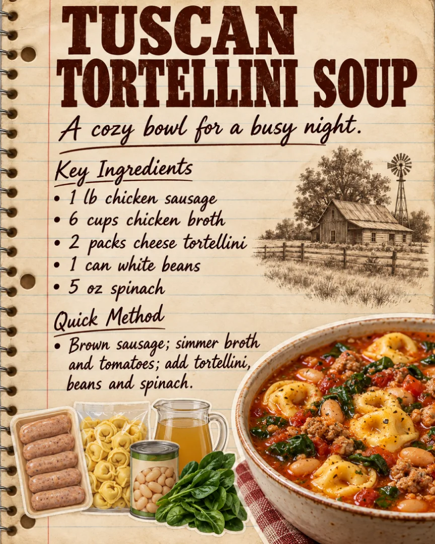 Tuscan Tortellini Soup